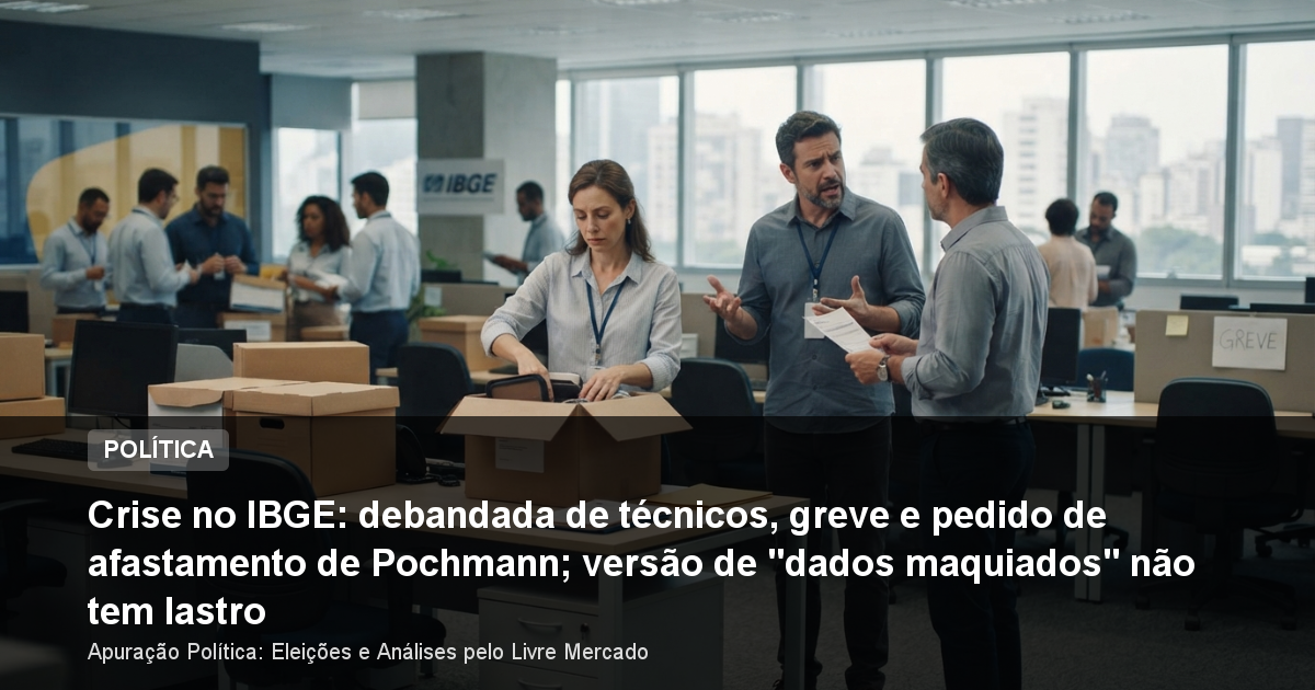 Crise no IBGE: debandada de técnicos, greve e pedido de afastamento de Pochmann; versão de "dados maquiados" não tem lastro
