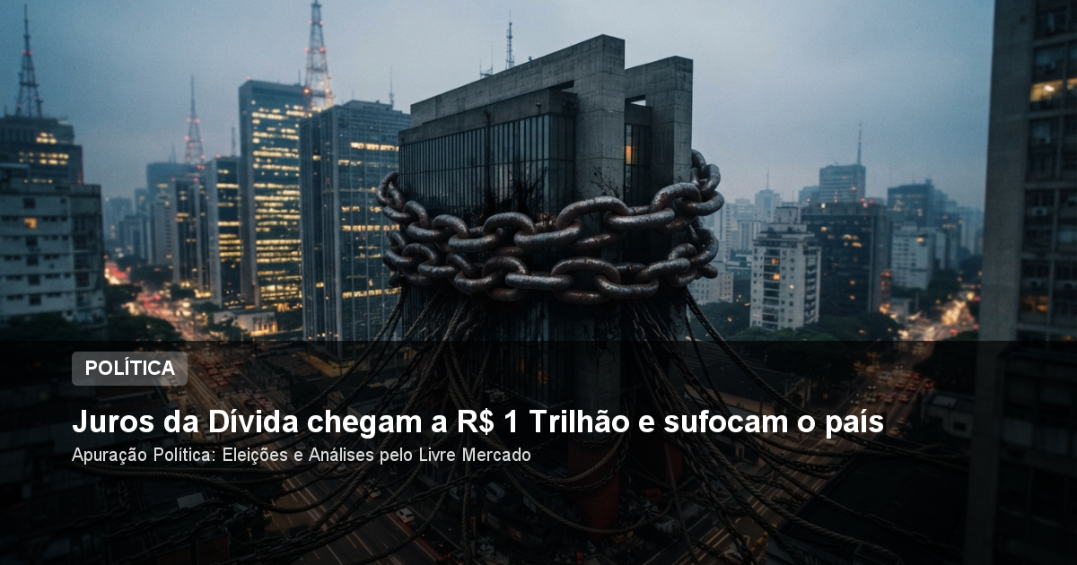 Juros da Dívida chegam a R$ 1 Trilhão e sufocam o país