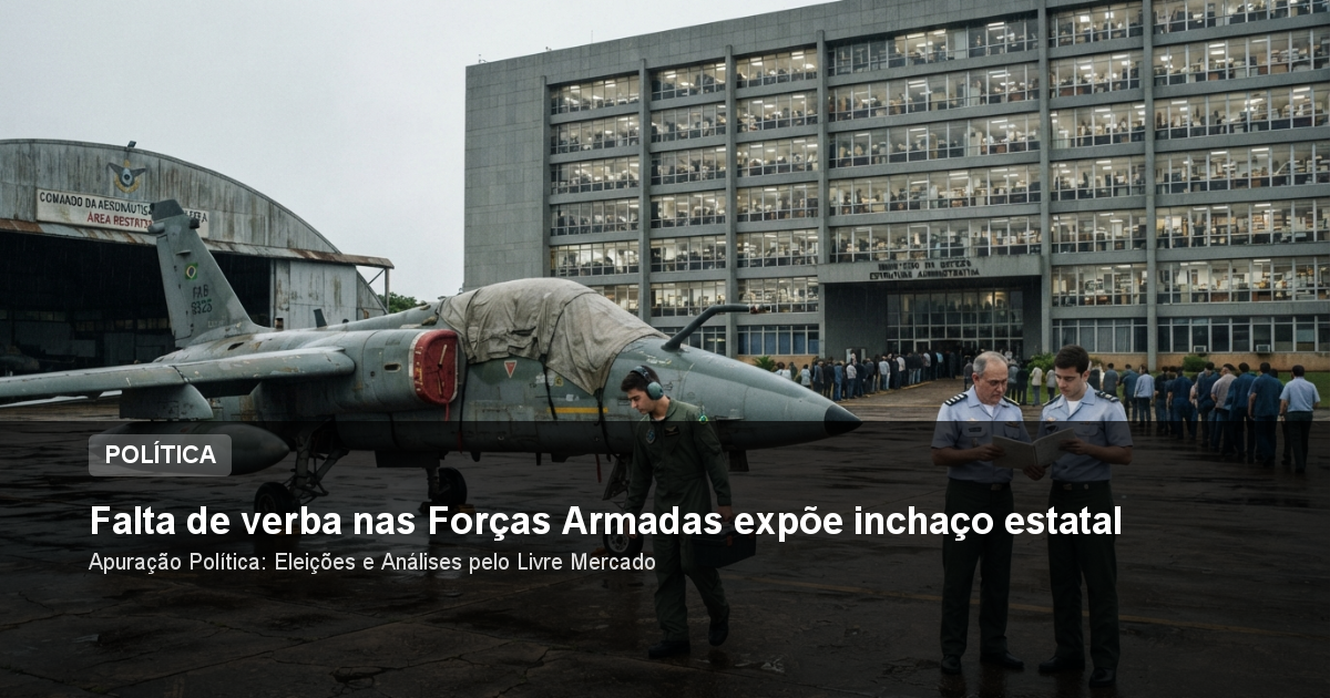 Falta de verba nas Forças Armadas expõe inchaço estatal
