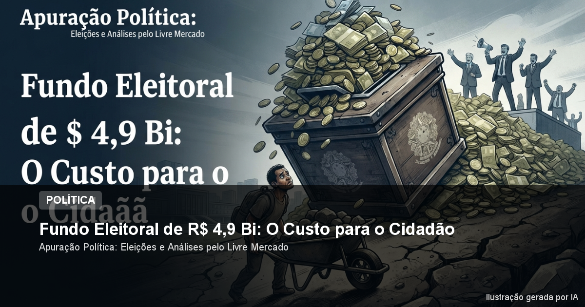Fundo Eleitoral de R$ 4,9 Bi: O Custo para o Cidadão