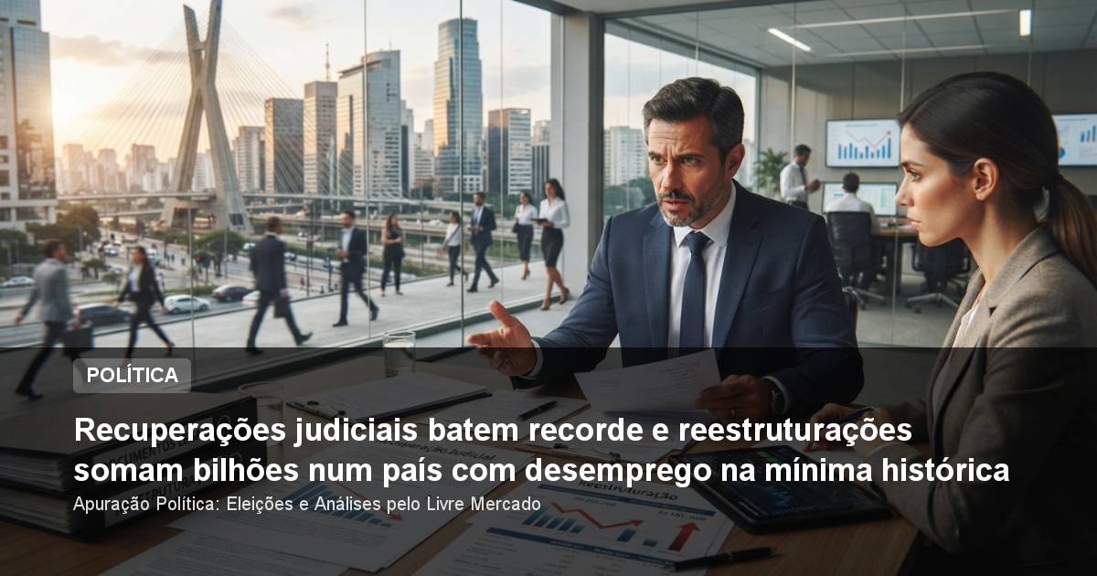 Recuperações judiciais batem recorde e reestruturações somam bilhões num país com desemprego na mínima histórica