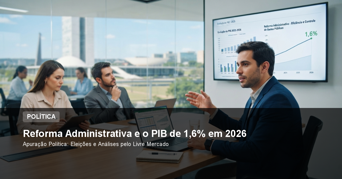 Reforma Administrativa e o PIB de 1,6% em 2026